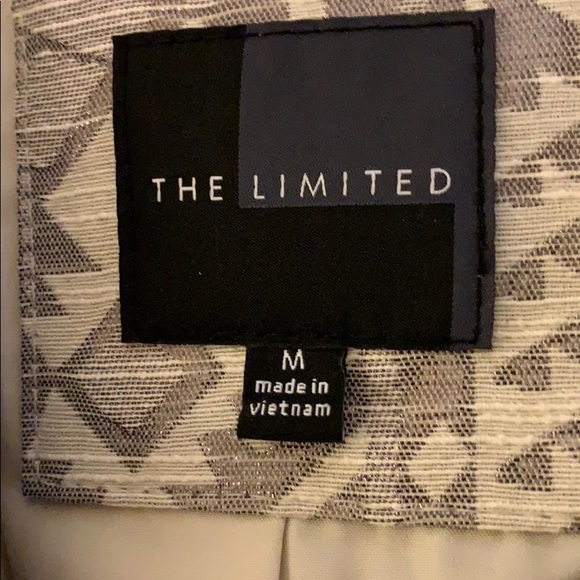 Metallic Print One Button Blazer - Picture 5 of 6